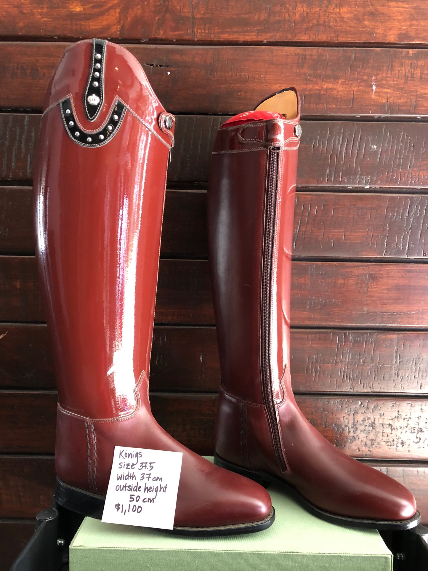 Sale!!! Koenigs Patent Dressage Boots